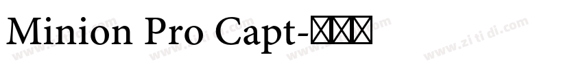 Minion Pro Capt字体转换
